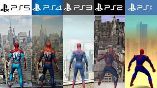 PS5 vs. PS4 vs. PS3 vs. PS2 vs. PS1 | SPIDER-MAN - Generationen- und Grafikvergleich (4k 60fps)