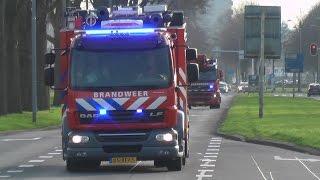 Veel brandweer & politie met spoed door Rotterdam e.o.