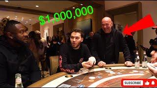 Adin Ross & Dana White High Stakes Gambling *$1,000,000*