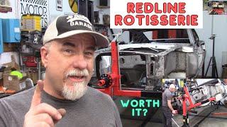 Rotisserie build from redline stands. Redline ROT3000-LD rotisserie for cars. Slither part 37.