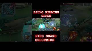 BRUNO ONE SHOT KILL GAMEPLAY#mobilelegends #mlbb #legendry#gameplay #shorts