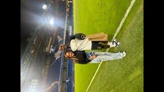 En la cancha con Majo con MOISES CAICEDO