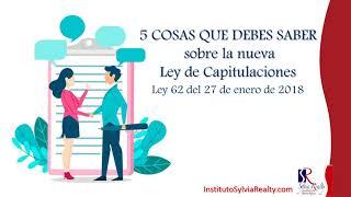 5 cosas que debes saber sobre la nueva Ley de Capitulaciones  | 15 Cápsula de Bienes Raíces