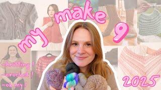 My Make Nine 2025: Knitting & Crochet Projects for Yarn Lovers!