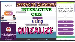 HOW TO MAKE AN INTERACTIVE QUIZ USING QUIZALIZE