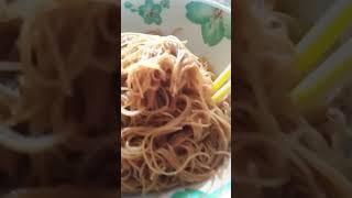 Delicious funny face eat noodles #funnyshorts