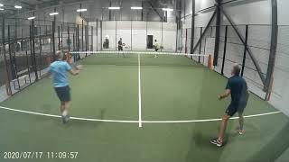 Mellbypadelcenter 17/7-20   L Zurka  F Lorentzon   VS:  J Håkansson  X X