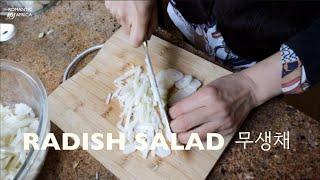 [ENG/KOR SUB] making radish salad together! 남아공 현지분과 무생채 함께 만들기!