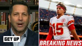 GET UP | Adam Schefter UPDATE: Chiefs Patrick Mahomes reportedly ankle injury & will miss vs Broncos