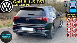 2024 VW Golf 8 1.5 TSI 150 PS Test Drive  Fuel Consumption & Performance