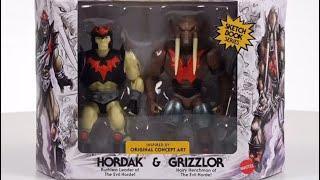 New Masters of the Unvierse Origins Sketchbook Series Hordak and Grizzlor Figure 2-Pack revealed