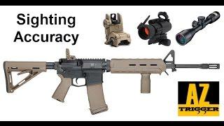 AR-15 Iron Sight Accuracy vs. Red Dots & Scopes