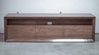 Making a Modern Walnut TV Credenza From Plywood