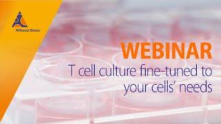 T cell culture fine-tuned to your cells’ needs [WEBINAR]