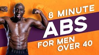 8 MINUTE ABS HOME WORKOUT FOR MEN OVER 40 | Oblique and Core Circuit