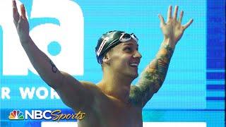 Caeleb Dressel breaks Michael Phelps' 100m butterfly World Record | NBC Sports