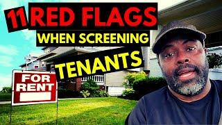 11 RED FLAGS For Landlords To Notice When Screening Tenants