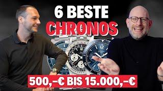 TOP 6 Chronographen für JEDES Budget | feat. Benedict @altherr1957