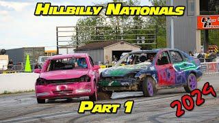 Hillbilly Nationals Demolition Drag Race at National Trail Raceway 2024 Part 1