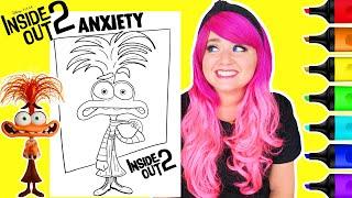 Coloring Inside Out 2 Anxiety Disney Pixar Coloring Page | Ohuhu Art Markers