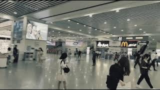 珠海拱北城軌站等候入閘上車 Macau (Canton Zhuhai) to Guangzhou intercity Railway waiting lobby