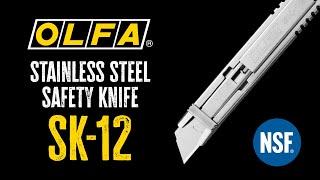 OLFA SK-12 Stainless Steel Self Retracting Safety Knife