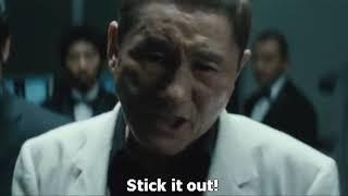 Takeshi Kitano - Outrage/Autoreiji (2010) - Tongue scene