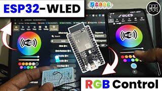 RGB Lights Control with WLED App & ESP32 At Home (No Coding!) by WTC Zone #tutorial #wled #learning