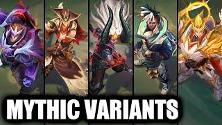 All Legendary Mythic Variants Skins Spotlight (League of Legends)