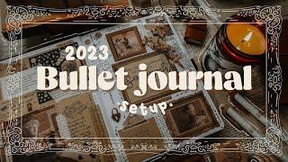 2023 Bullet Journal Setup I Plan with Me I Cozy Academia Theme