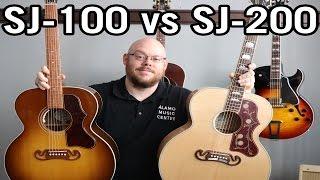 Gibson SJ-100 vs SJ-200 Comparison