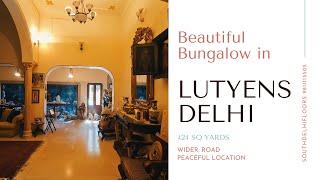 Beautiful Bungalow in Lutyens Delhi for Sale, 3 Bedrooms Stunning House