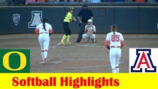 #22 Oregon vs #21 Arizona Softball Game 1 Highlights, April 12 2024