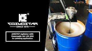 COSMOSTAR TECH AM0707 Agitator with Pneumatic Air Lift 200 for painting application