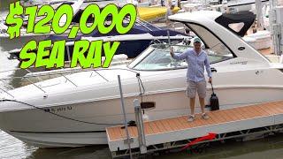 120k Sea Ray Sundancer cabin cruiser tour