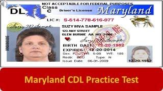 Maryland CDL Practice Test