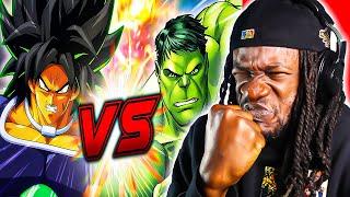 Broly VS Hulk: Dragon Ball VS Marvel DEATH BATTLE! (REACTION)