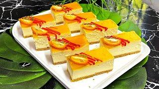 Borcamda Çok Kolay CheesecakePorsiyonlu Mandalinalı Cheesecake/Kalıpsız nefis tarif#cheesecake