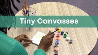 Fairfax County Public Library Tiny Canvases