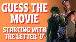 Guess the Movie Starting with the Letter 'D' Picture Quiz | Test your Film Knowledge (50 Questions)