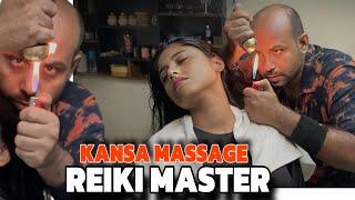 ASMR Hot Kansa Head Massage With Neck Crack By REIKIMASTER #indianbarber#sensoryoverload #relaxation