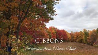 Gibbons Piano Suite Op.111 no.7 (Valediction) with fall colors