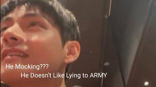 Taekook - Taehyung mocking it??? He doesn't like lying to ARMY 