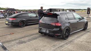 650HP VW Golf 7 R PK Performance Tuning vs Mercedes-AMG C 63 S Coupe