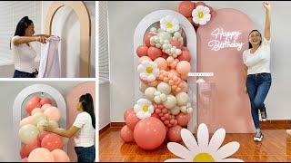 Como hacer un Arco de Globos e instalarlo en un Panel – Balloon Garland On Backdrop 