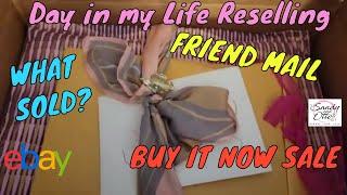 Friend Mail Additional Sales | Buy It Now SALE | What Sold Vlog | Full-Time Reseller #thrifting