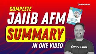 Complete JAIIB AFM Summary in one Video | JAIIB AFM Macmillan Book Summary | JAIIB Macmillan Book