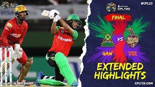 CPL 2023 Final | Highlights | Trinbago Knight Riders vs Guyana Amazon Warriors
