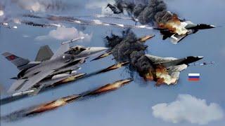 The World is Shocked!!! First Air Battle of US F-16 and Russian SU-57 Look What Happened!!!