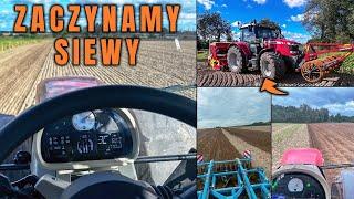 #Vlog Siejemy pszenżyto/Robale zjadły gorczycę i rzepak/Mieciu robi w transporcie/ MF 7718+Pottinger